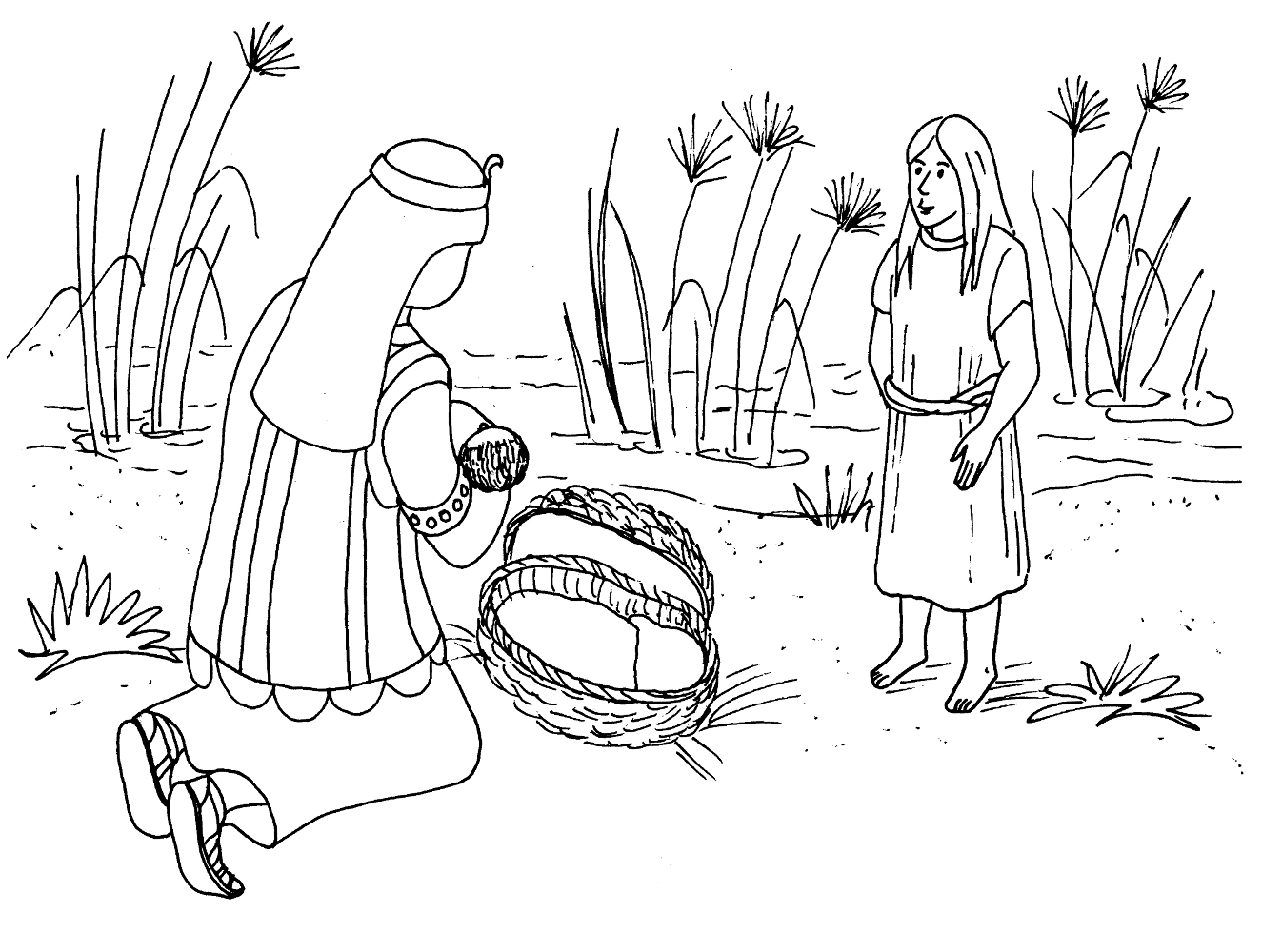 aaron and moses coloring pages - photo #31