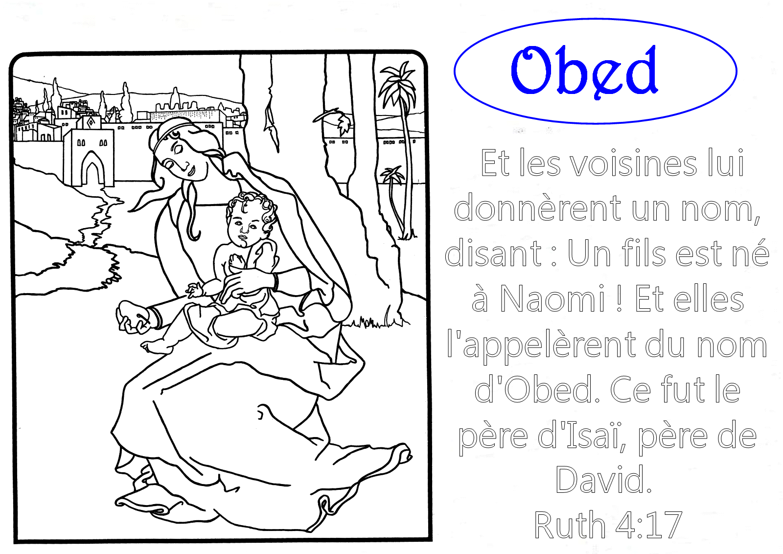 coloriage Obed