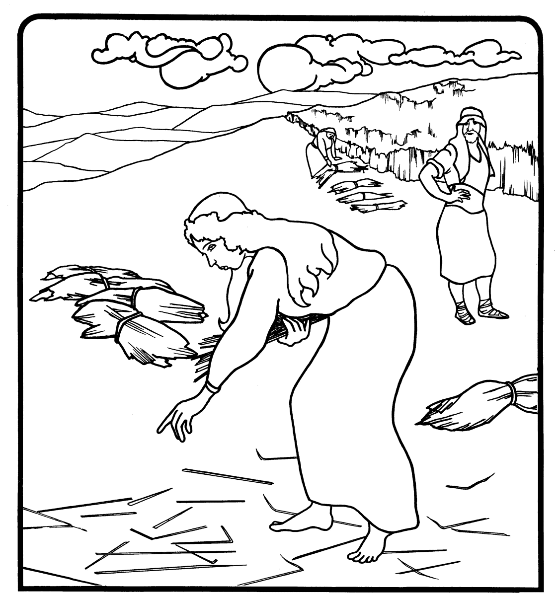 naomi and ruth coloring pages - photo #15